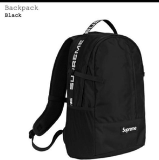 supreme ss18 backpack tan