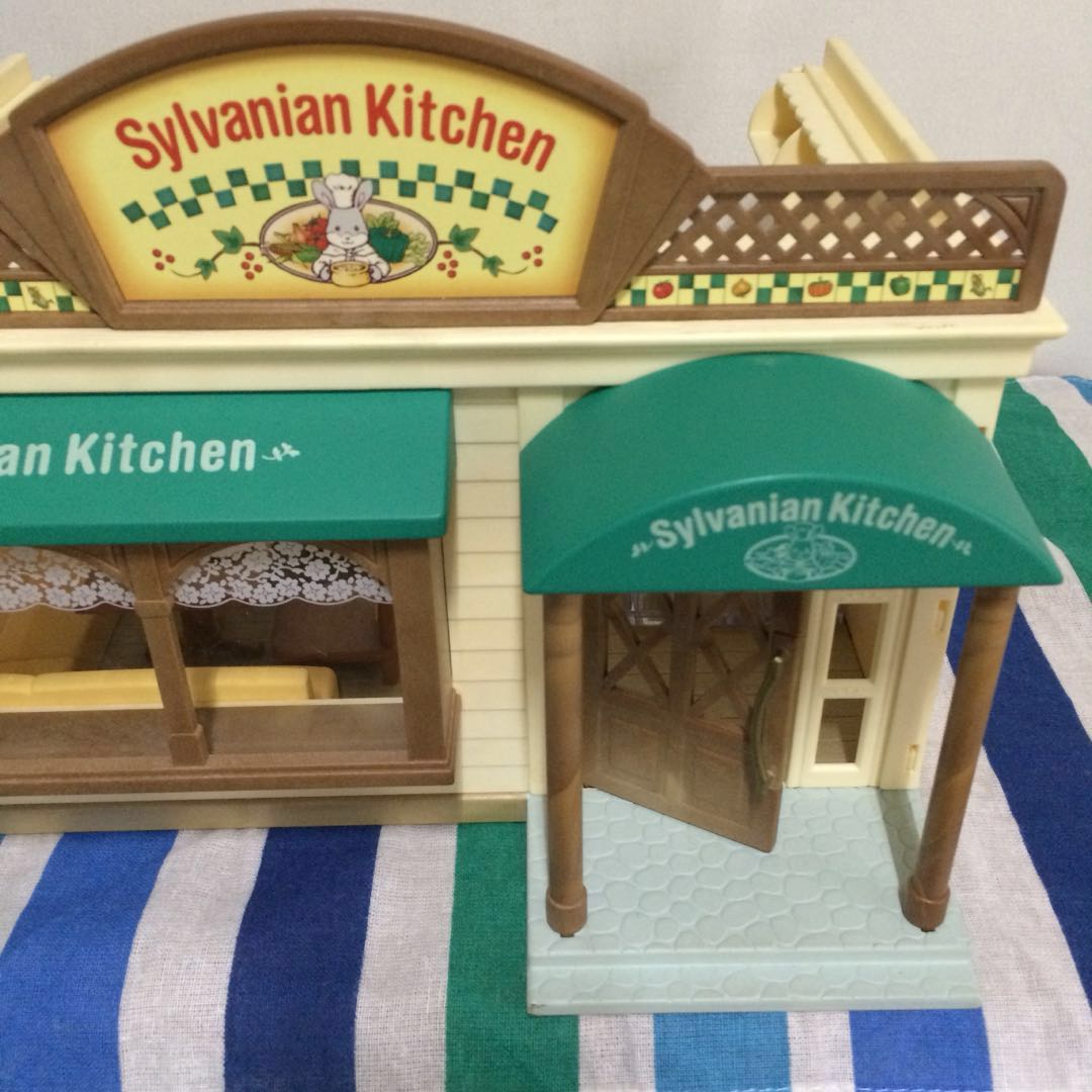 sylvanian kitchen play set