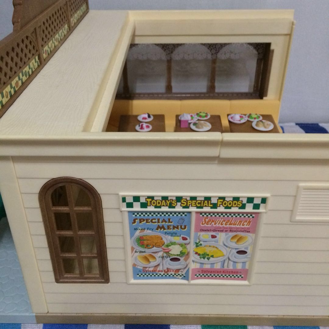 sylvanian kitchen play set