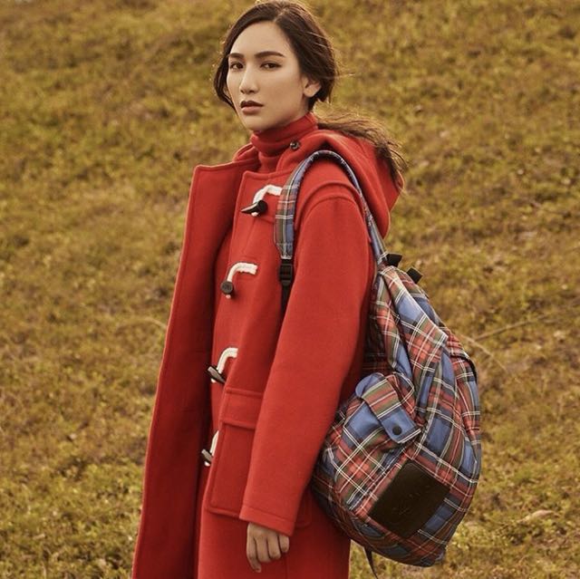 Red wool winter coat hot sale
