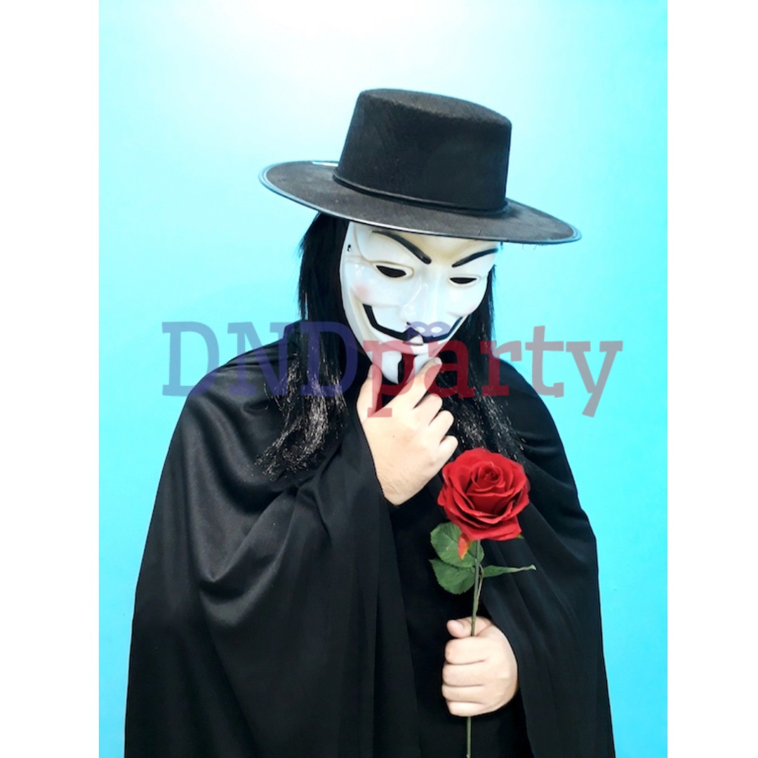 V for Vendetta Costume, Hobbies & Toys, Toys & Games on Carousell