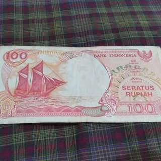 Uang 100rupiah 1992