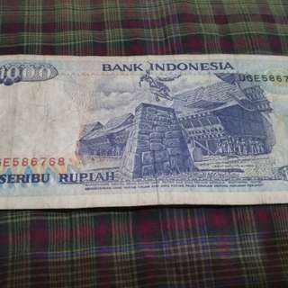 1000 rupiah thn.1992