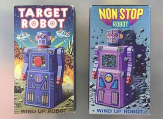 2 windup robots for sale
