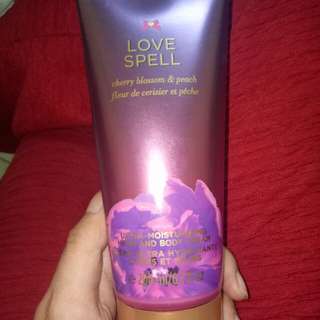 Victoria's Secret lotion "love spell"