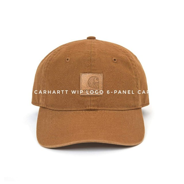 carhartt wip logo 6 panel cap