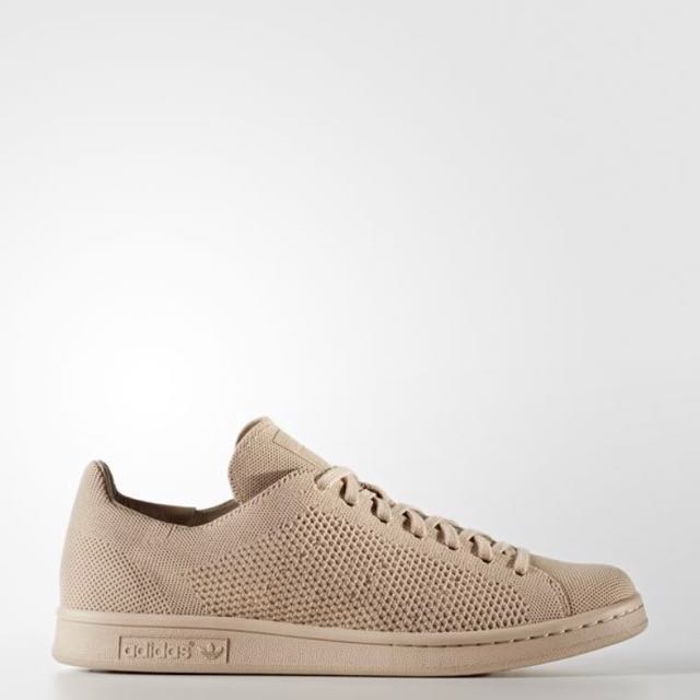 Adidas Stan Smith Primeknit Clay Brown / Beige, Women's Fashion, Shoes on  Carousell