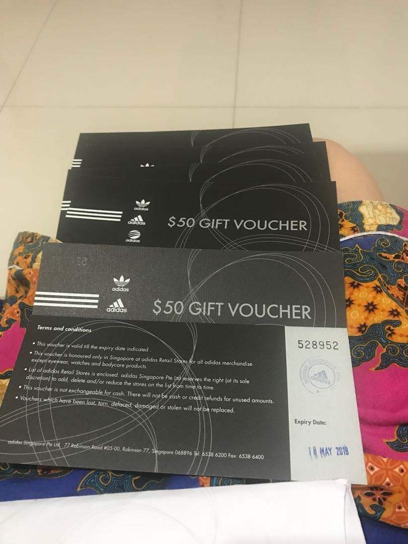 Adidas vouchers, Tickets & Vouchers, Vouchers on Carousell