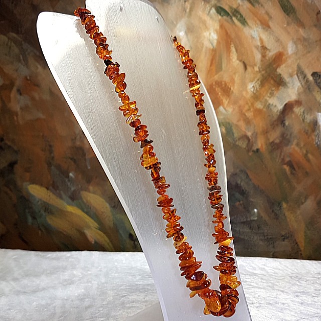 Butter amber necklace store