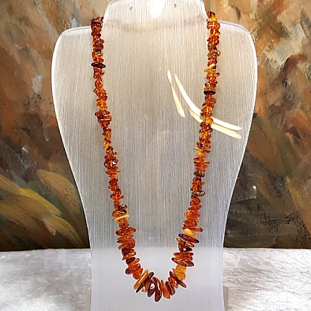 Real baltic outlet amber necklace