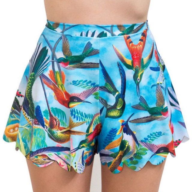 Black Milk Birds In Paradise Shorties Size L Women S Fashion