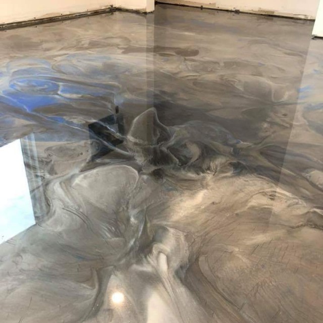 Custom Metallic Epoxy Flooring Furniture Home Decor On Carousell