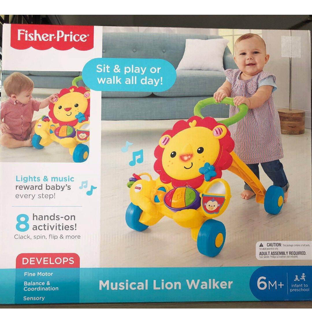 fisher price lion walker instructions