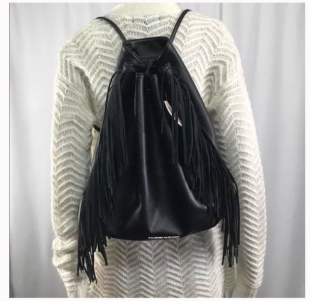 victoria secret fringe backpack