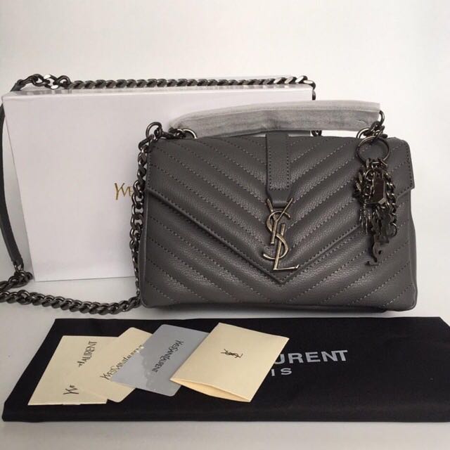 ysl college bag, Luxury, Bags & Wallets on Carousell