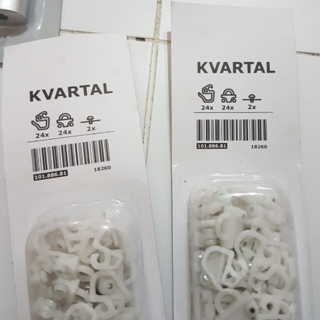 Ikea Kvartal curtain track with gliders n hook, Furniture & Home Living, Furniture, Other Home