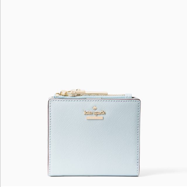 INSTOCK SALE Kate Spade Cameron Street Adalyn Small Wallet Shimmer Blue Baby Blue