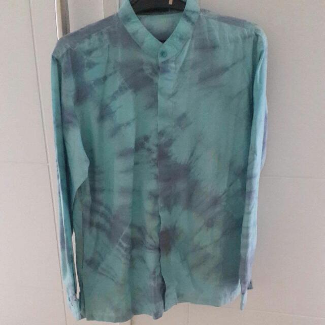 Kemeja Pria Tie Dye Fesyen Pria Pakaian Atasan Di Carousell