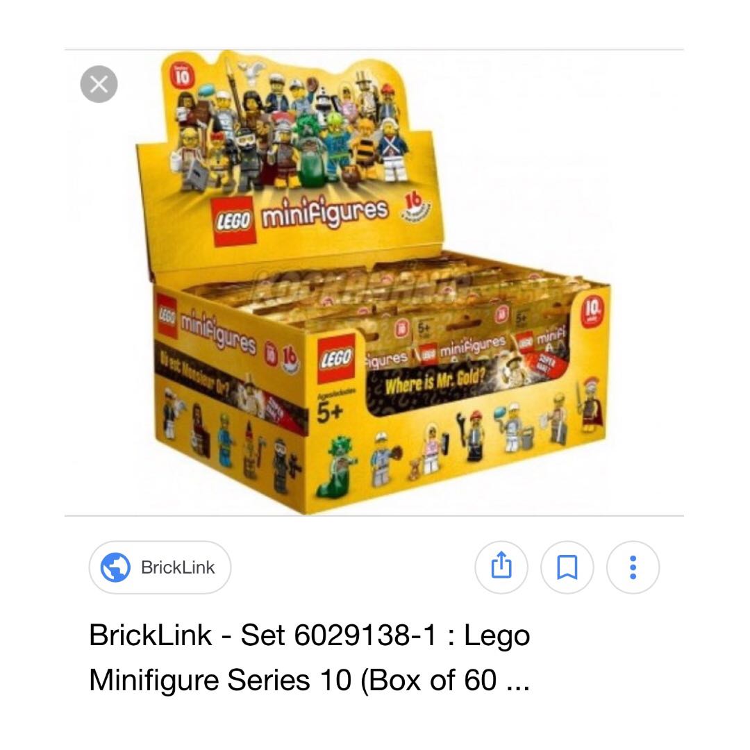 Lego series 10 box top