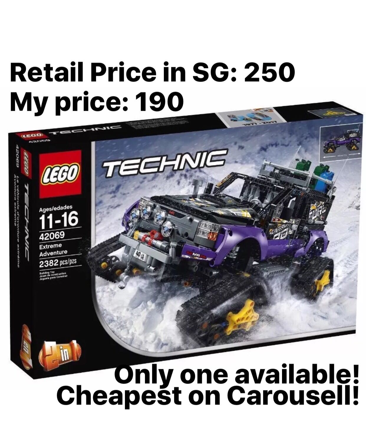 Lego Technic Set 42069 Extreme Adventure 2017 Hobbies Toys Toys Games on Carousell