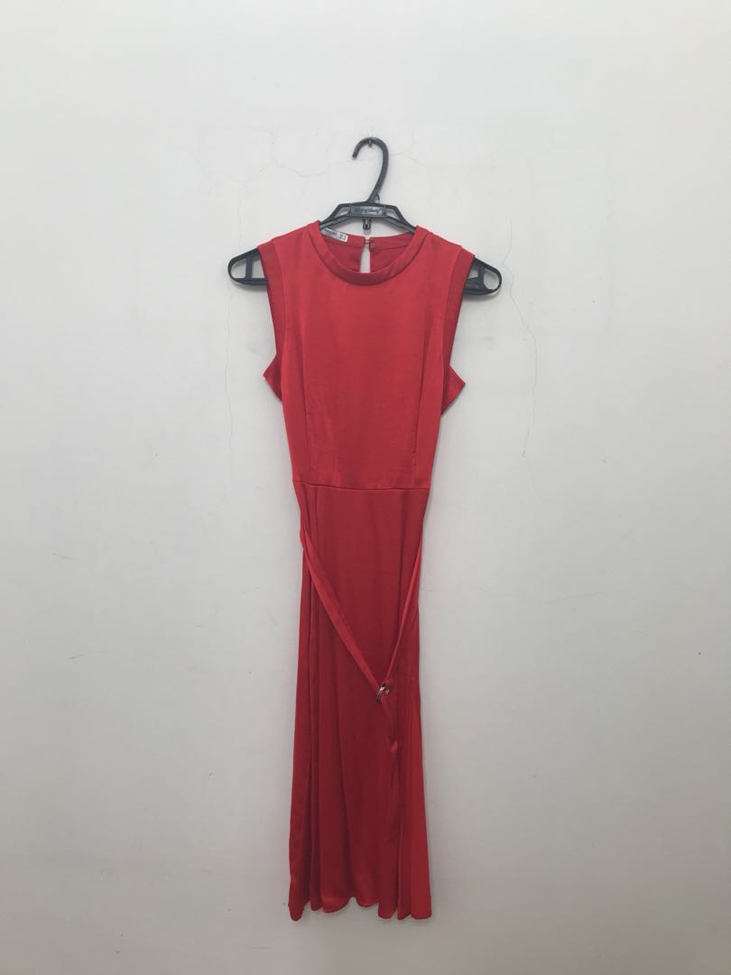 mango red dress 2018