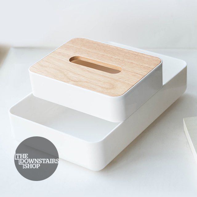 Nordic Minimalist Wood Tissue Box Holder W Vanity Compartment Nordic Minimalist Wood Tissue Box Holder W Vanity Compartment Furniture Others On Carou