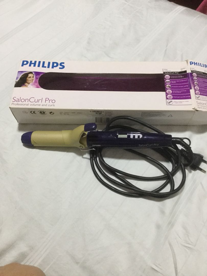 Philips Curling Iron Saloncurl Pro Health Beauty Hair Care On Carousell