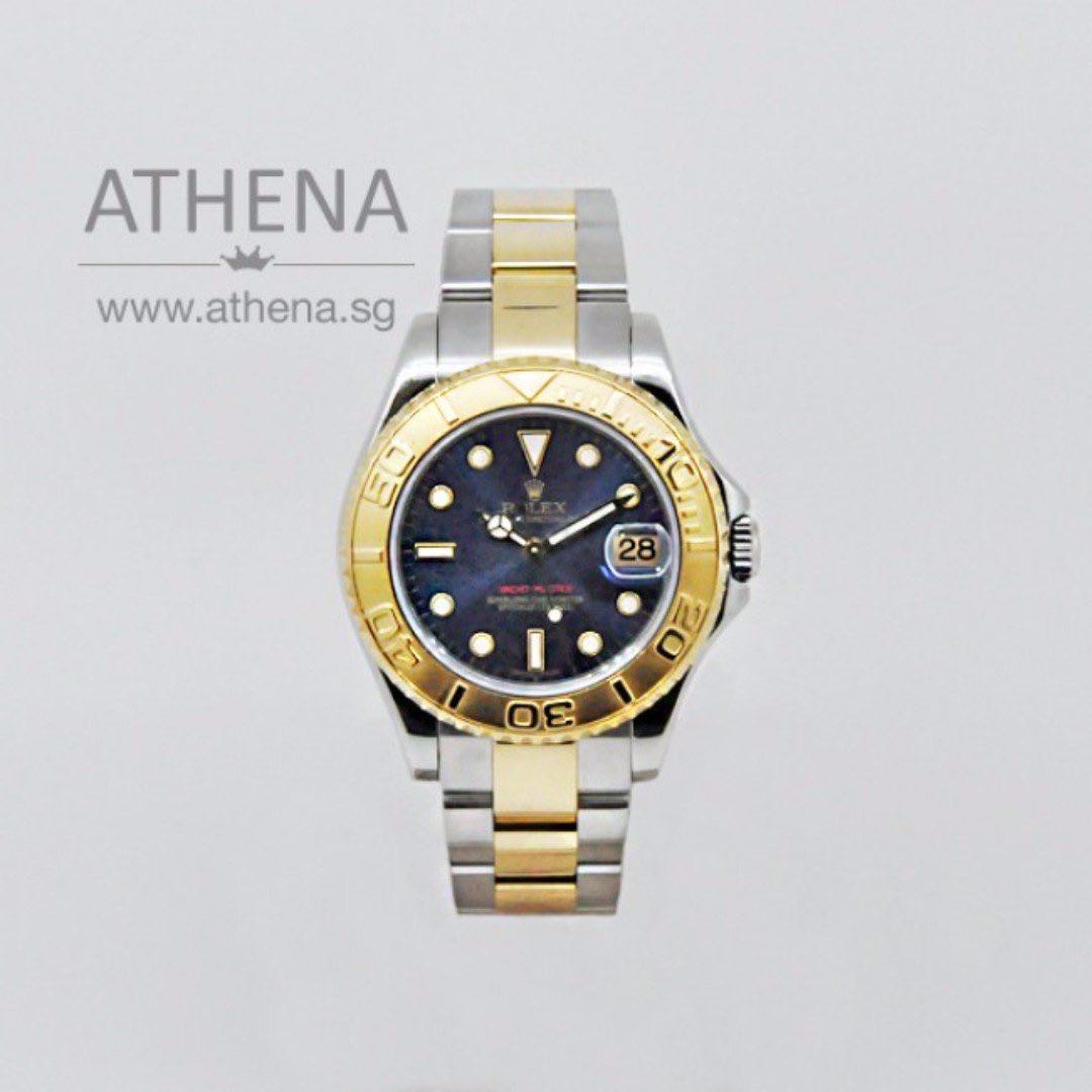 yacht master half gold