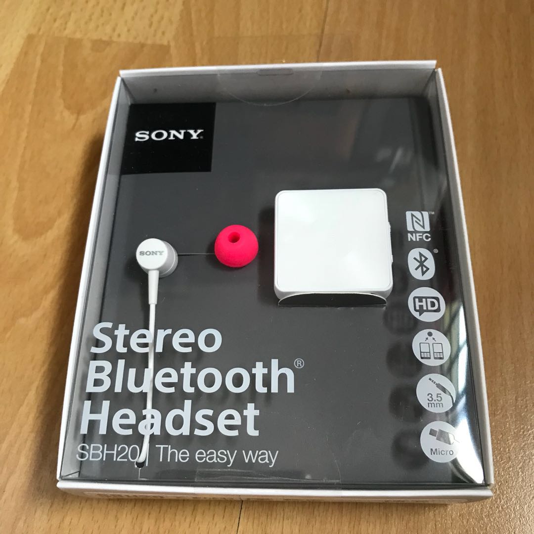 Sony SBH20 stereo Bluetooth headset, Audio, Headphones & Headsets on
