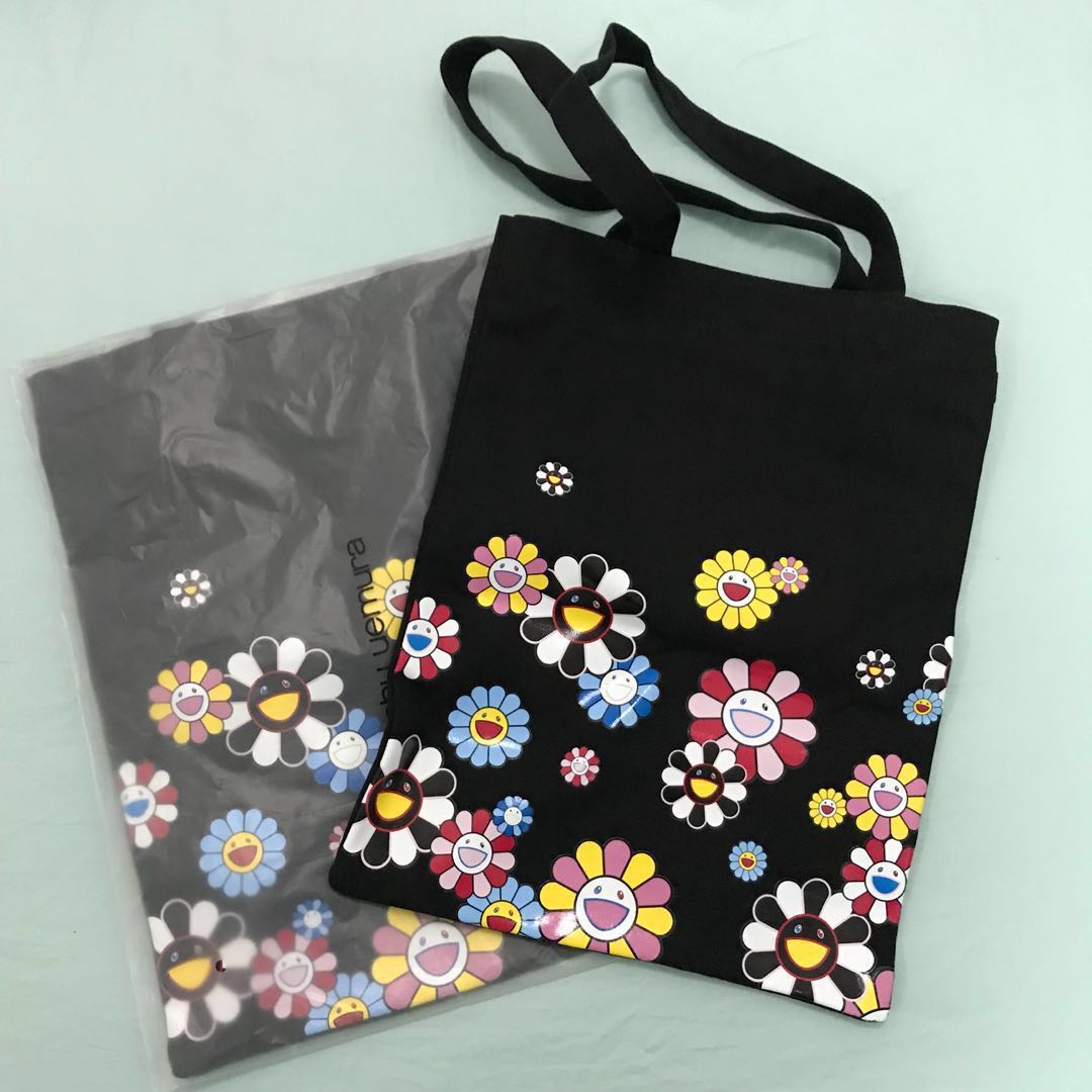 shu uemura × Takashi Murakami Collaboration Tote Bag Black New