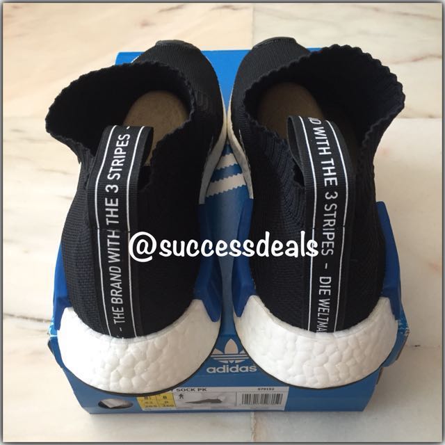 UK8 Adidas NMD City Sock Primeknit S79152 Tokyo High Black Blue