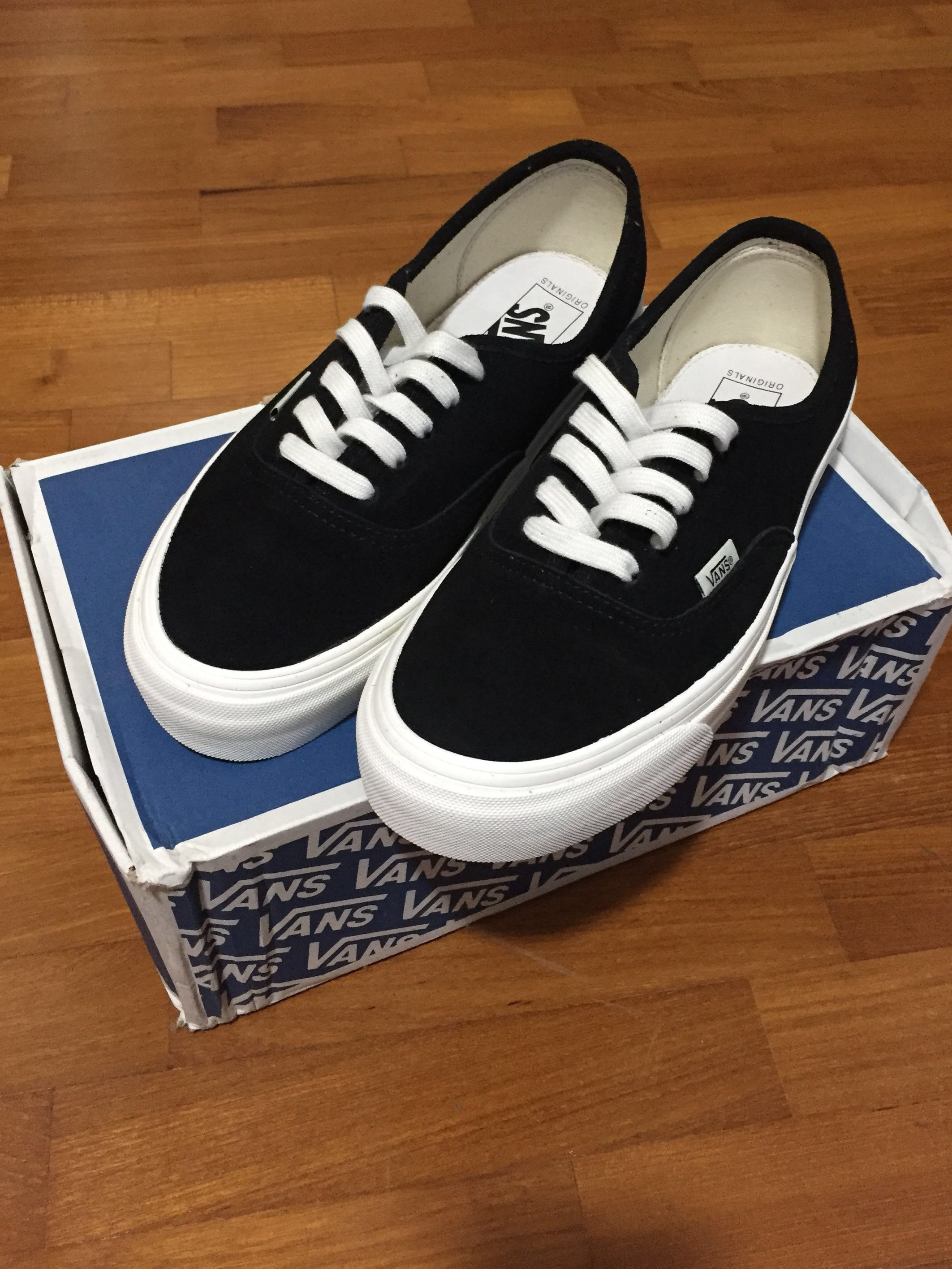 vans og authentic lx suede black