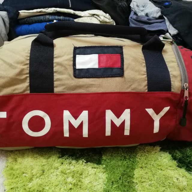 Vintage Tommy Hilfiger Duffle Bag, Hobbies & Toys, Travel, Luggages on