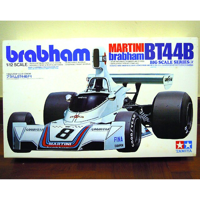 TAMIYA 1/12 Martini Brabham Bt44B 1975 Plastic Model
