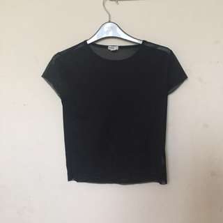 Garage Mesh Swim Suit Cover Up Black