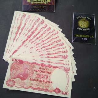 Uang kuno / Uang lama 100 rupiah goura victoria