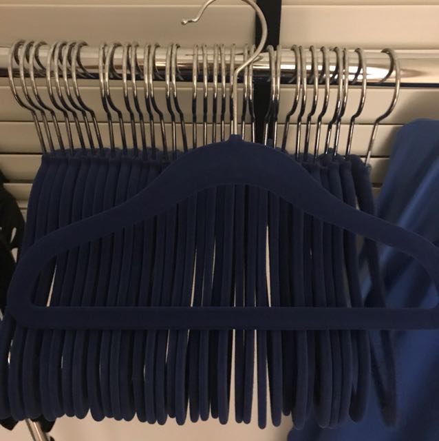 33 Blue flocked baby/toddler Coat hangers, Babies & Kids, Babies & Kids