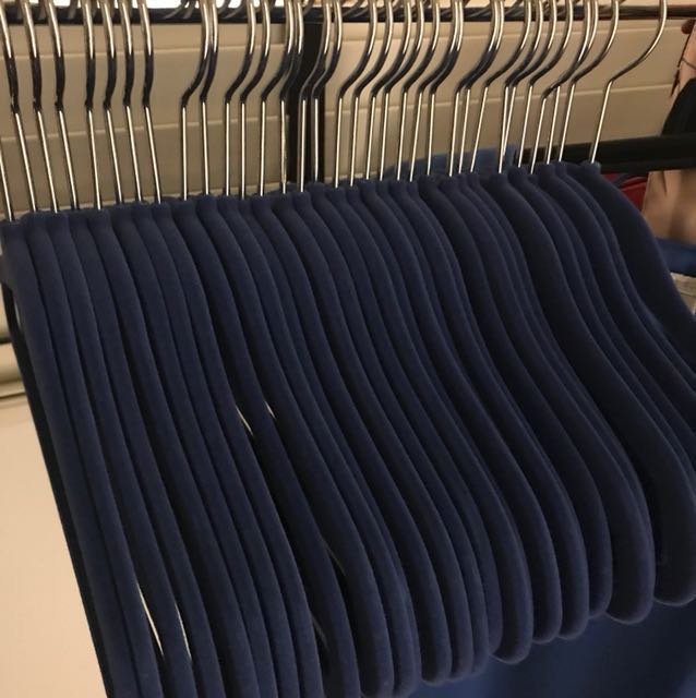 33 Blue flocked baby/toddler Coat hangers, Babies & Kids, Babies & Kids