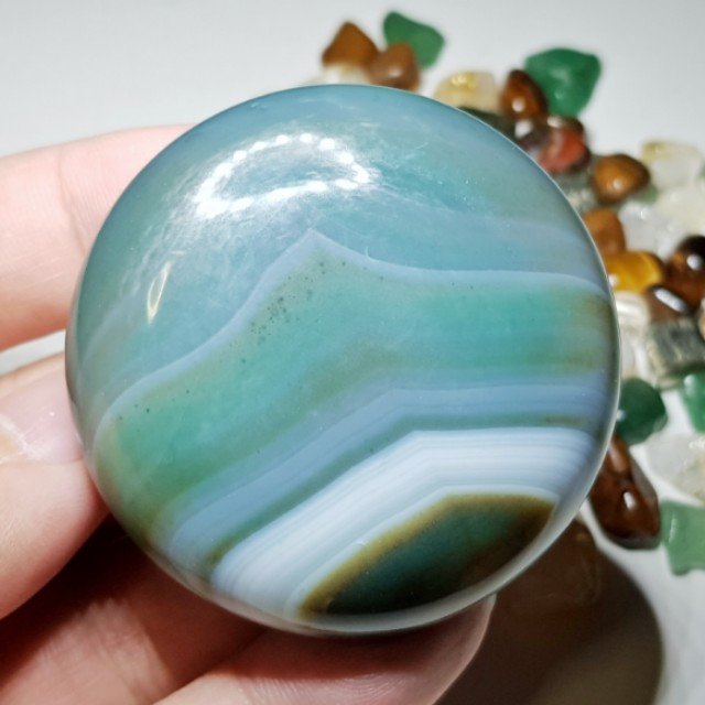 blue green agate