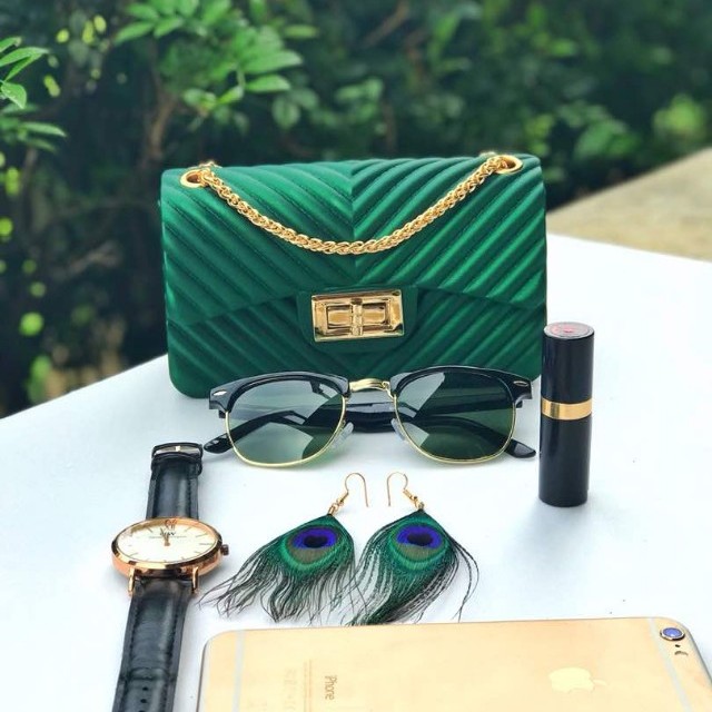 Green jelly bag sale