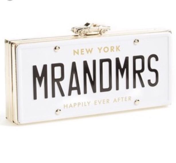 Mr and mrs kate spade clutch sale