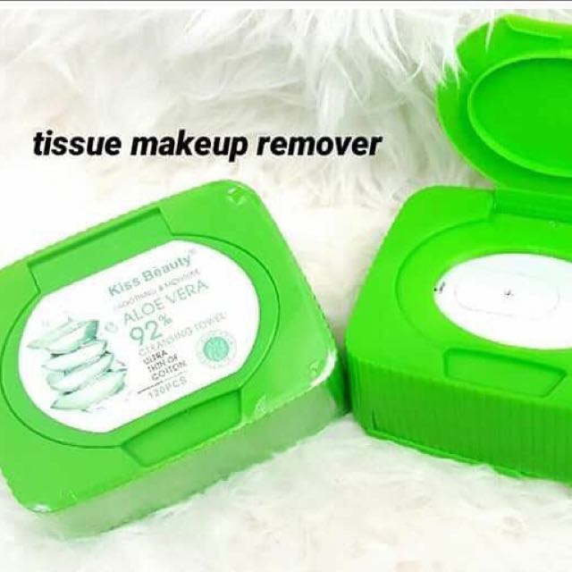 Kiss Beauty Tissue Makeup Remover Aloevera Essence Health