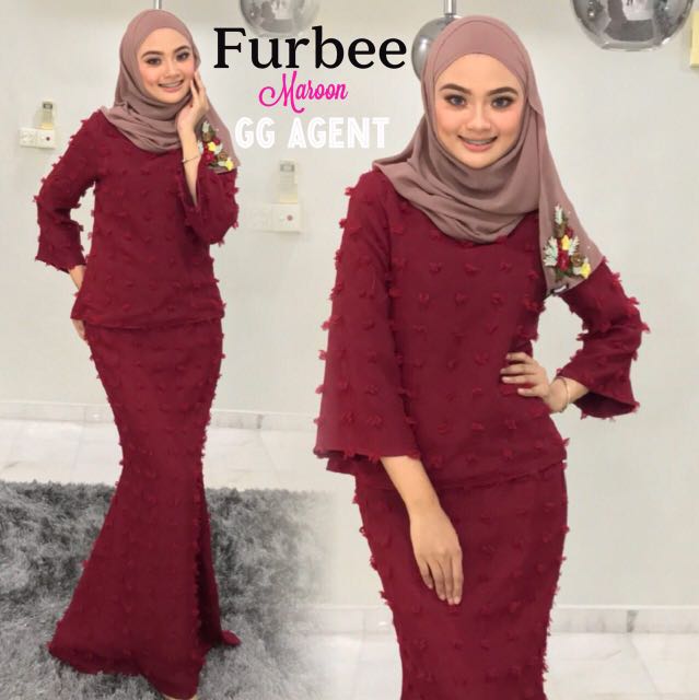 Kurung Bulu Bulu Women S Fashion Clothes Dresses On Carousell