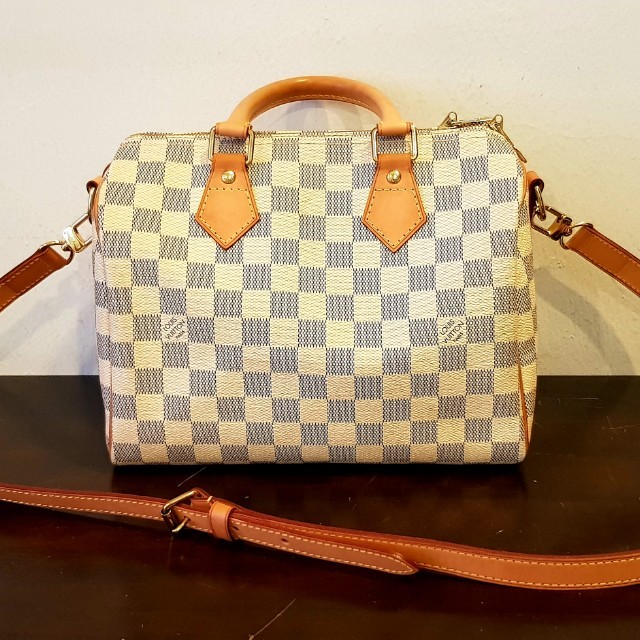 Louis Vuitton Speedy 25 Bandouliere Damier Azur