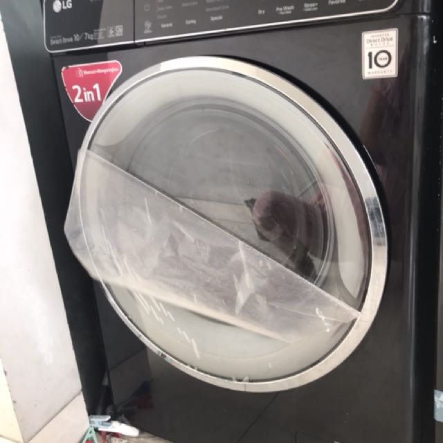 Preloved 95 Mesin Cuci Lg 10kg Langsung Kering Elektronik Lainnya Di Carousell