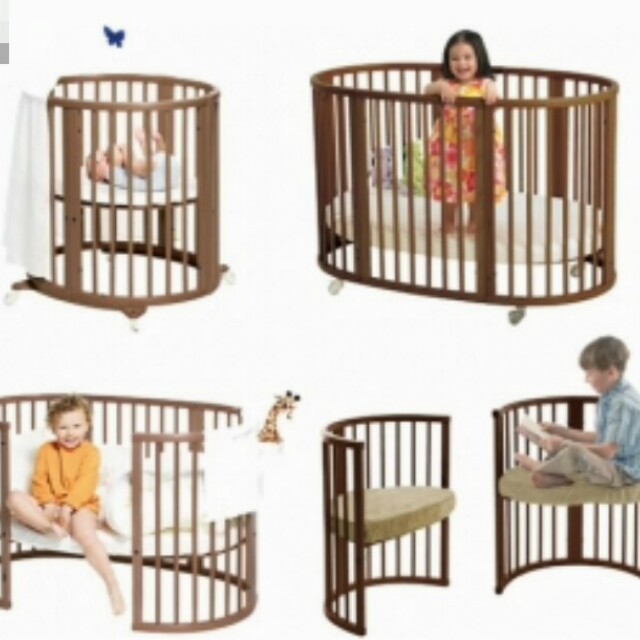 Stokke Cot in Walnut, Babies & Kids, Babies & Kids Fashion on Carousell