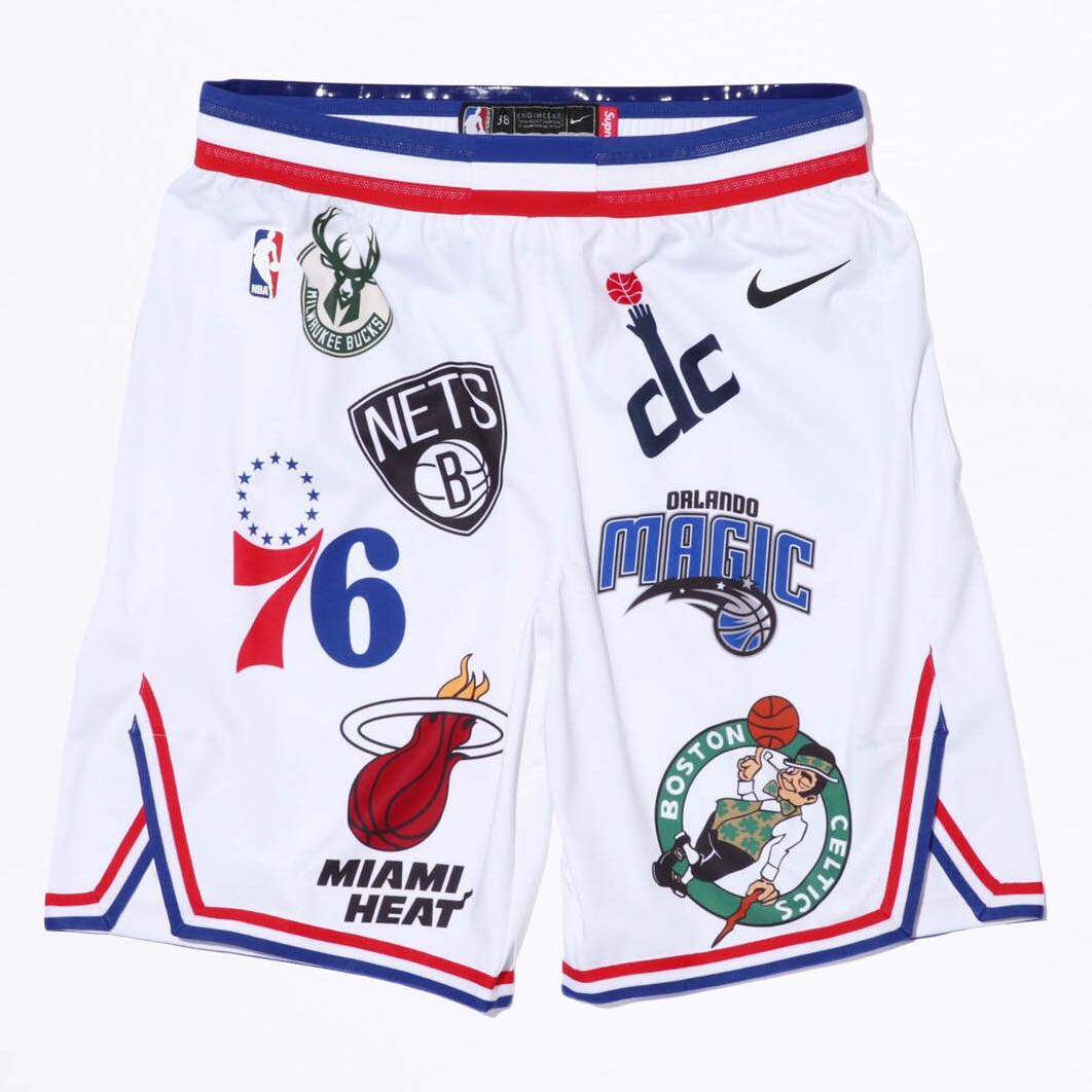 Supreme x Nike x NBA Jersey Shorts White, Men's Fashion, Clothes on ...