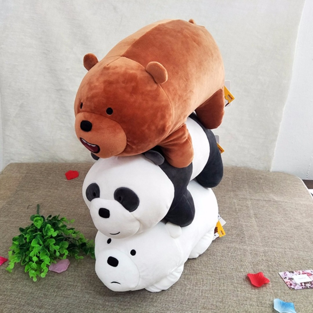 we bare bears soft toy miniso