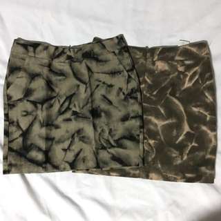 FREE SF in MM ONLY!!!  High Waisted Tie-Dyed Fitted Skirt size small