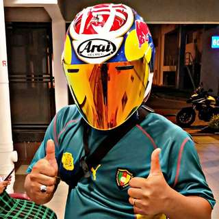 arai riptide red size m (original)